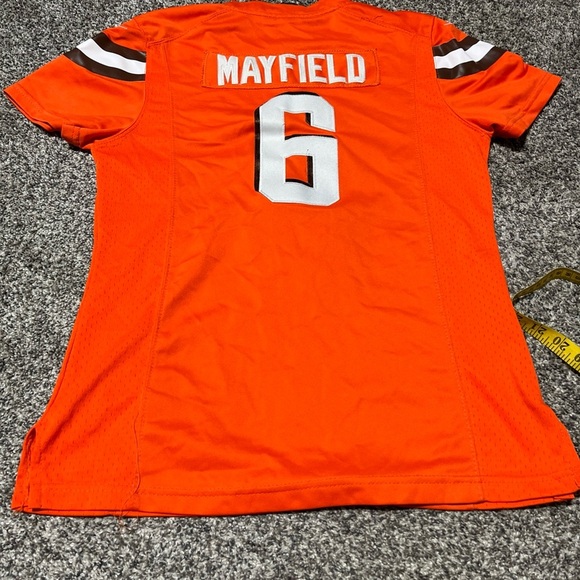 Baker Mayfield #6 Cleveland Browns Nike On The Field Jersey Sz Youth XL Orange - Picture 7 of 8